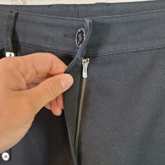 ST. JOHN SPORT BLACK TROUSERS PANTS, sz 8 - Picture 9 of 16